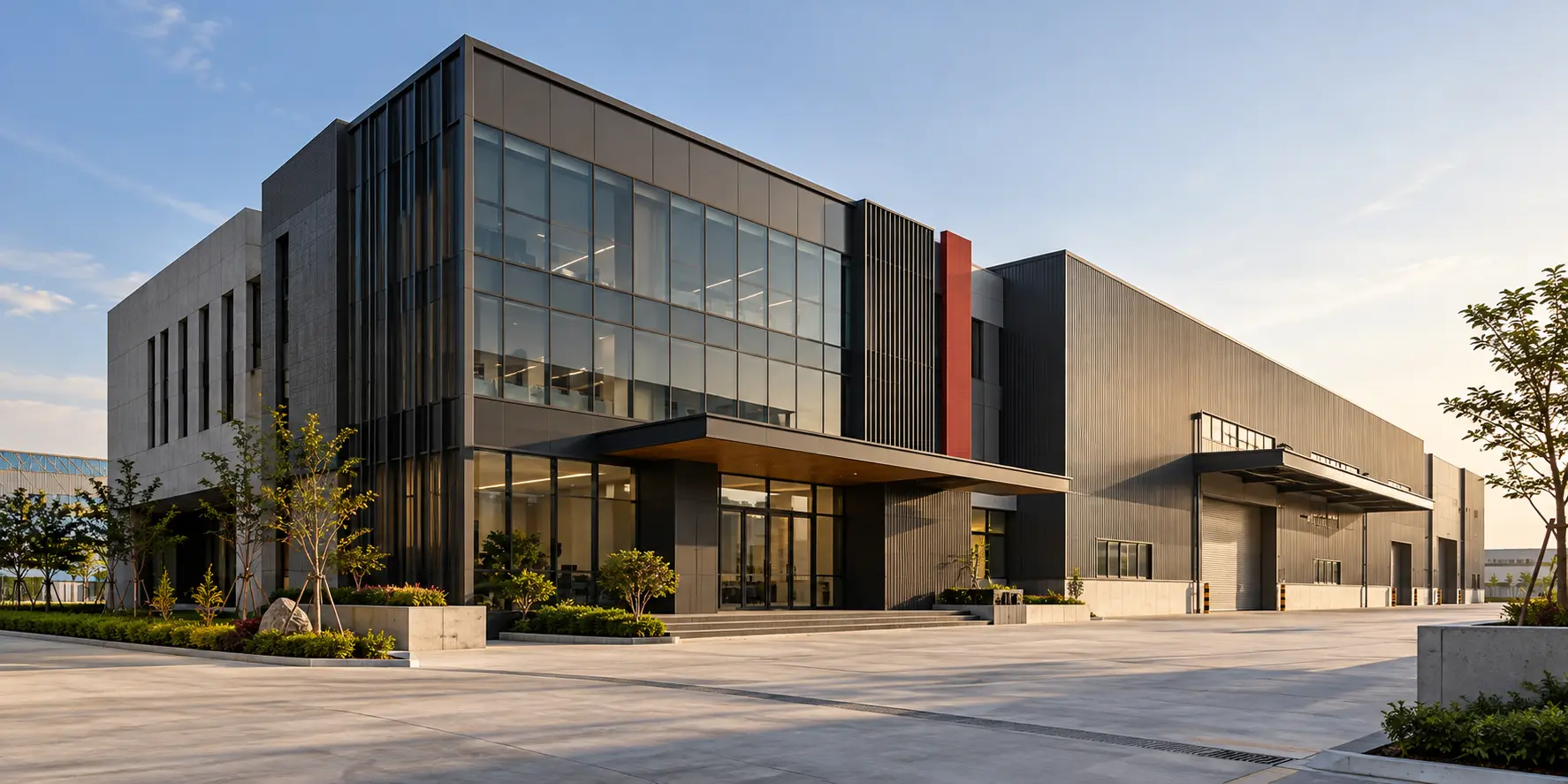 現代廠辦與工業建築意象,非特定案件